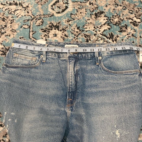 Women’s Good American The Weekender Jeans GWE062T Indigo046 Size - Picture 12 of 15